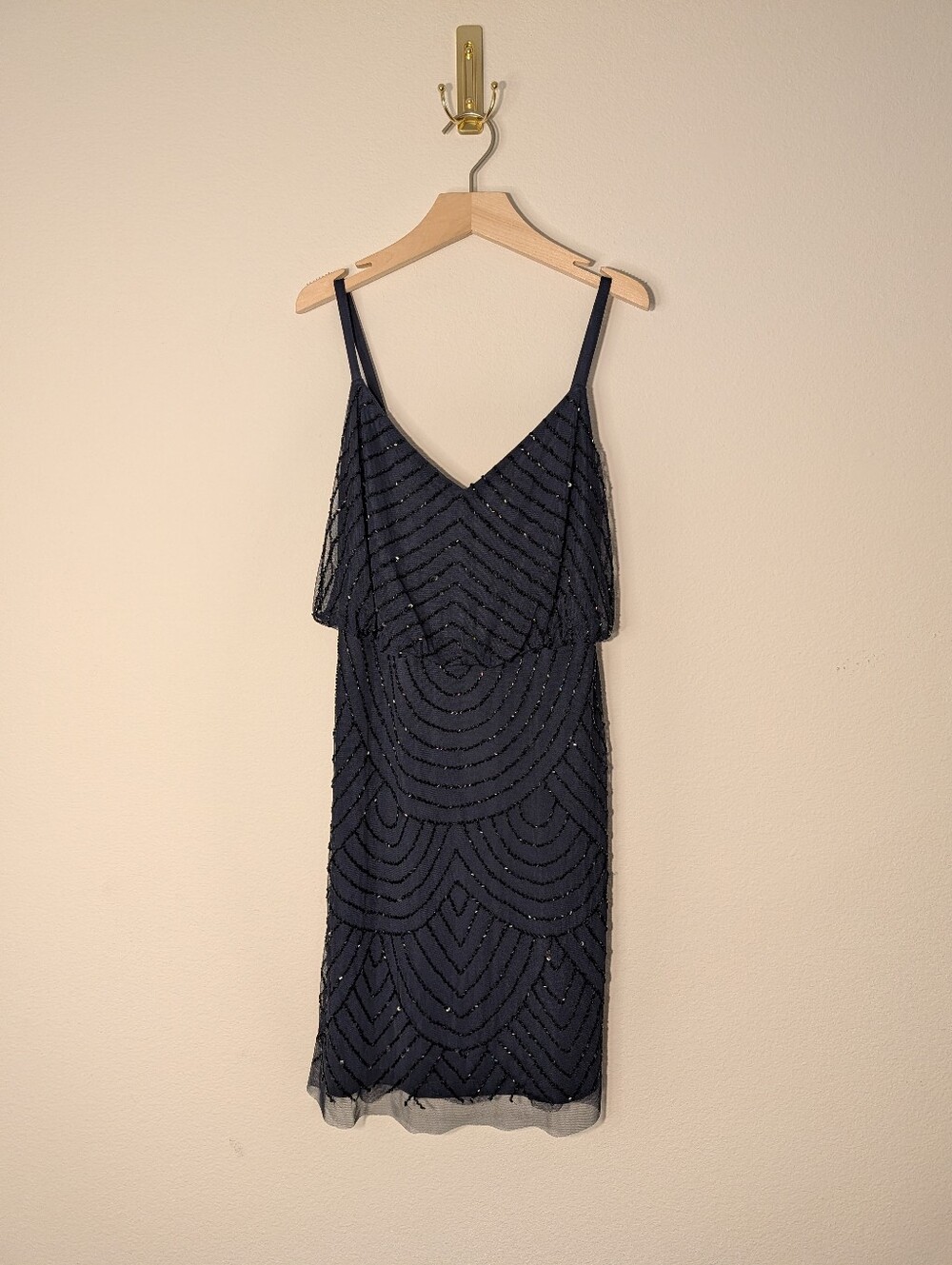 Adrianna Papell Beaded Mini Dress